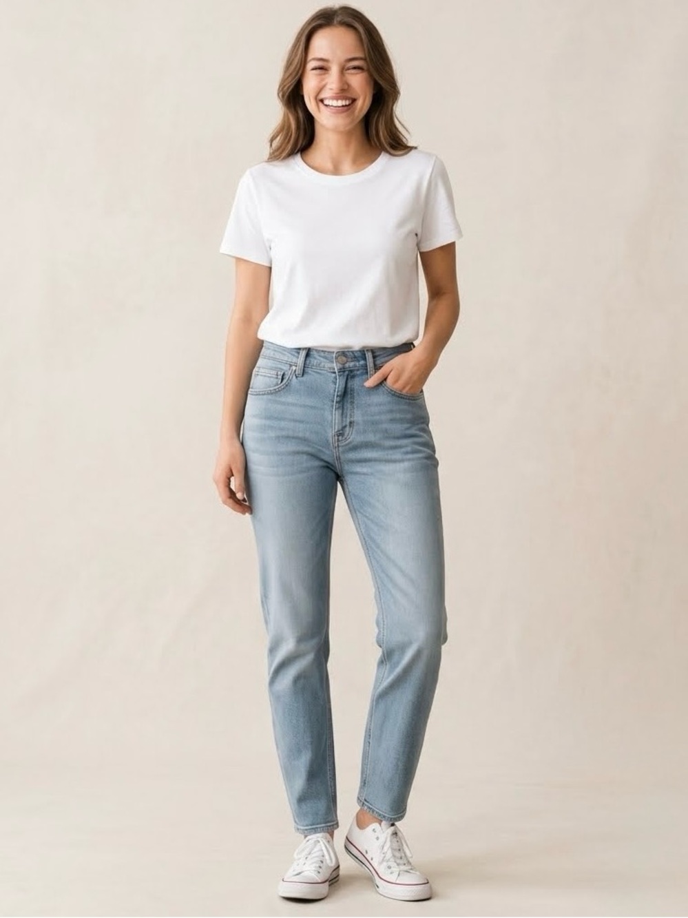 Ganni Swigy‎ Style 6551 Classic Blue Denim Jeans, Tint Wash, Size 25, NWT